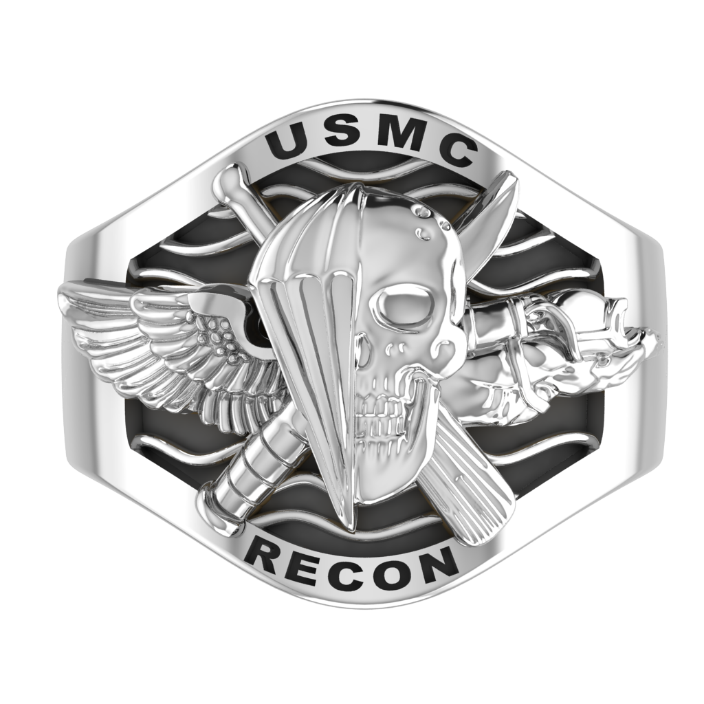 USMC RECON RING SILVER