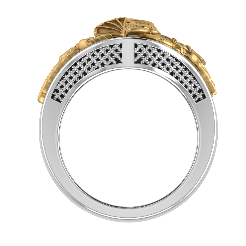 USMC RECON RING 14k YG/SIL