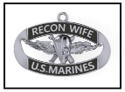 Recon Wife US Marines Pendant